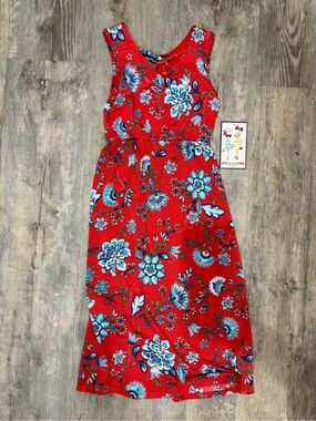Trixxi Red Floral Dress NWOT